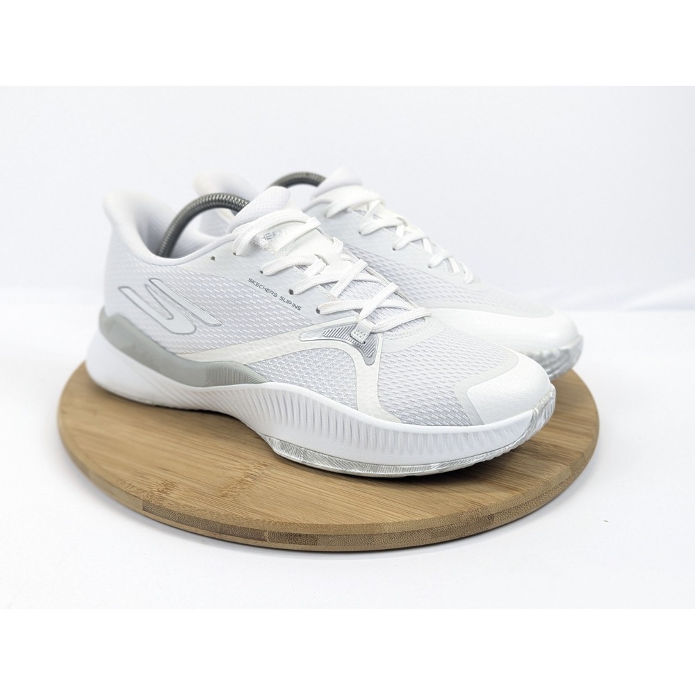 Skechers STX White Womans 10 Tennis Shoes Slip Ins Sneakers Pickleball Athletic